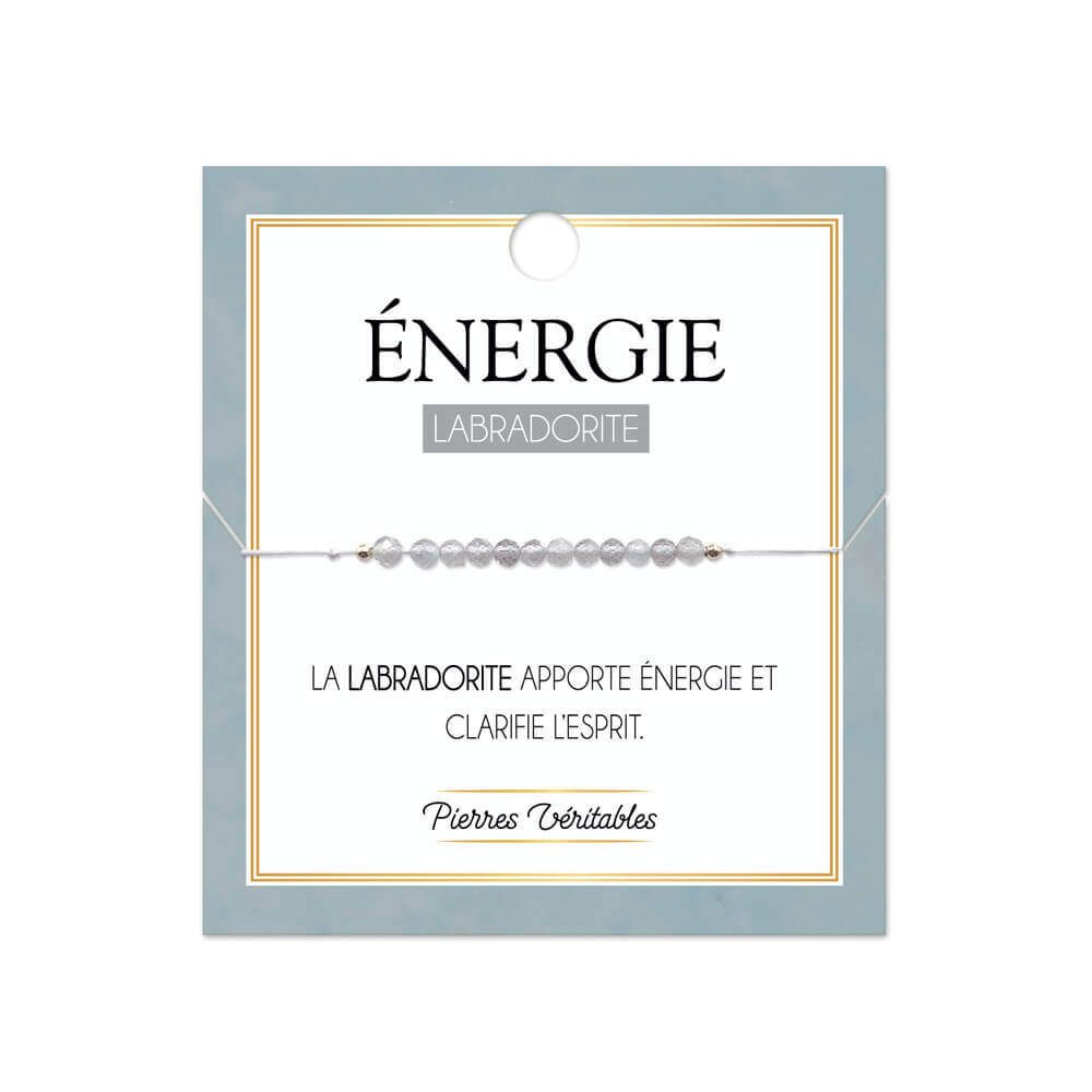 Bracelet Vertus ENERGIE pierre Labradorite