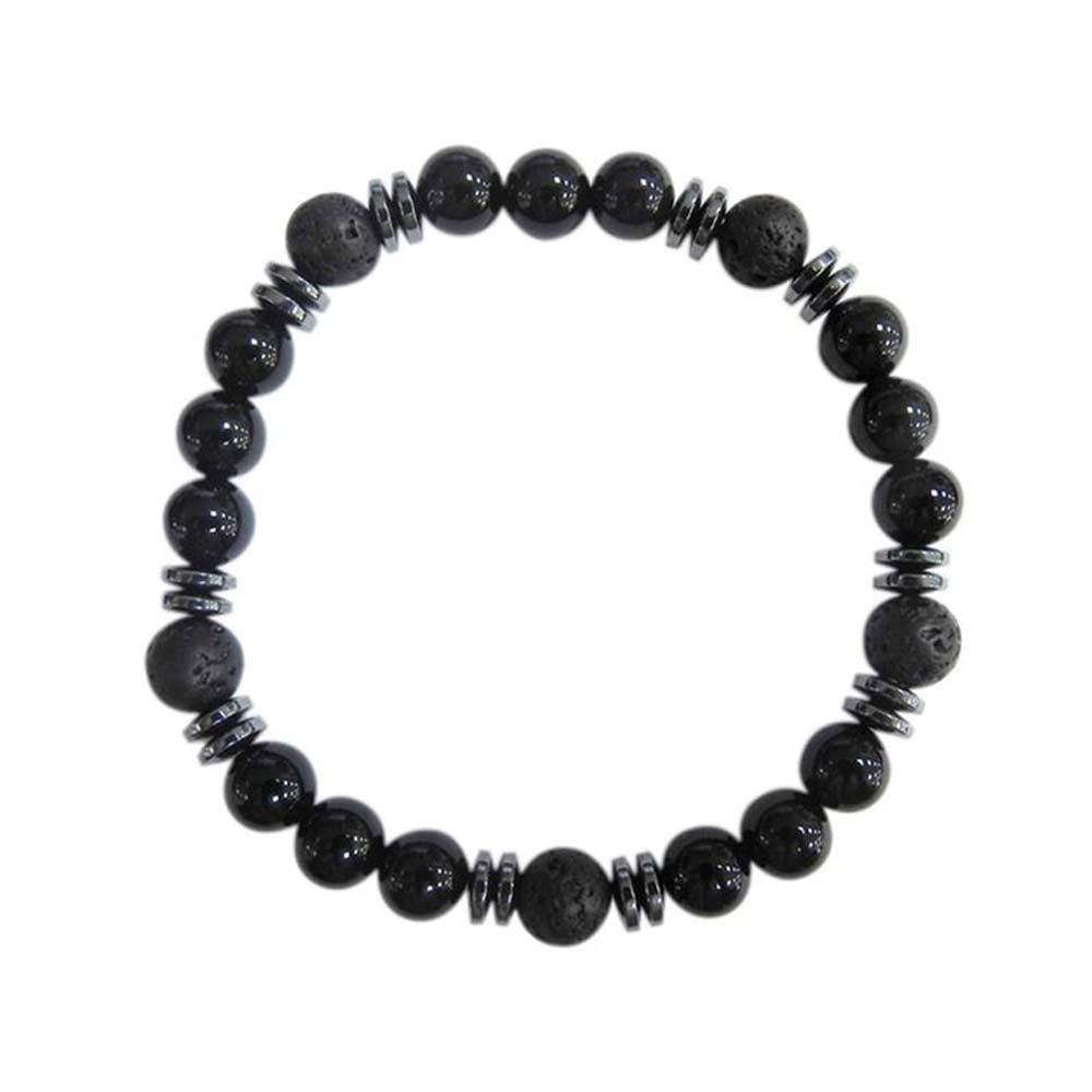  Bracelet Onyx noir
