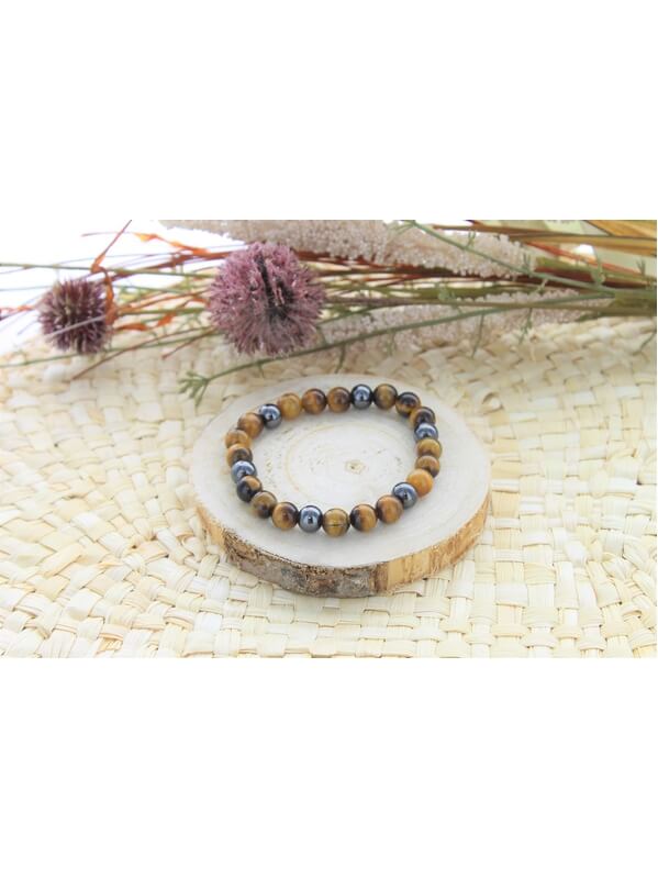Bracelet en perles rondes d'œil de tigre _pierre_de_sante